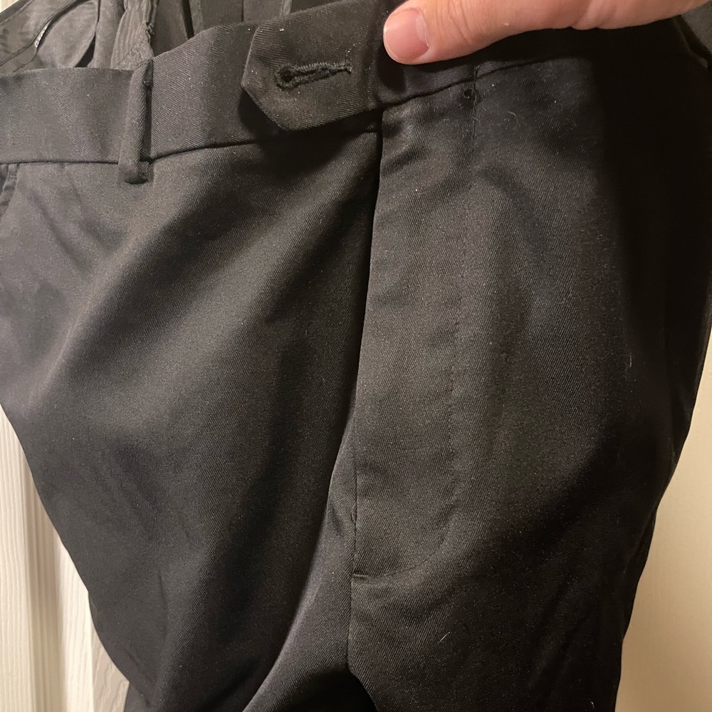 George brand flat front black dress slacks. 42x32